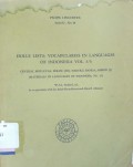 Holle lists: vocabularies in languages of indonesia vol. 3/3 central moluccas: seram (III), haruku, banda, ambon (I)