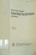 Informasi Singkat Evaluasi Belajar Tahap Akhir Nasional (EBTANAS)