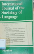 International Joiurnal of Sociology Of Language Vol. 23 : Standardization of Nomenclature