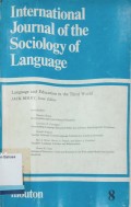 International Joiurnal of Sociology Of Language Vol. 8 : Language and Education In the Third World