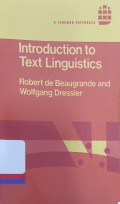 Introduction to text linguistics