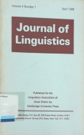 Journal of Linguistics, Vol. 4, No. 1
