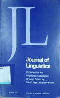 Journal of Linguistics Vol. 40, No. 1