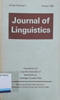 Journal of Linguistics vol.4 1968