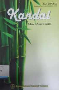 Image of Kandai: Jurnal Bahasa dan Sastra, Volume 12, Nomor 1, Mei 2016