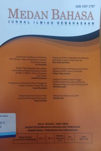 Medan Bahasa: Jurnal Ilmiah Kebahasaan volume 13, No.2 Edisi Desember 2019