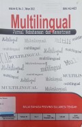 Multilingual: Jurnal Kebahasaan dan Kesastraan, Volume XI, No. 2, Tahun  2012