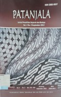 Patanjala, Jurnal Penelitian Sejarah dan Budaya Vol 4. , No. 3,  September 2012