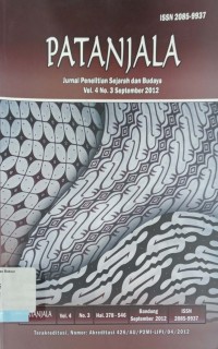 Patanjala, Jurnal Penelitian Sejarah dan Budaya Vol 4. , No. 3,  September 2012