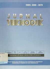 Jurnal Teknodik, Vol. 19, Nomor 1, April 2015