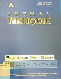 Jurnal Teknodik, Vol. 22, Nomor 2, Desember 2018