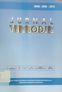 Jurnal Teknodik Volume 20, No. 2, Desember 2016