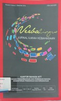 Verbalingua: Jurnal ilmiah kebahasaan volume 5, no. 2, Desember 2018