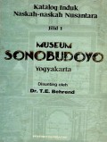 Katalog induk Naskah-naskah Nusantara jilid 1 Museum Sonobudoyo