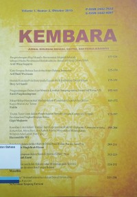 Kembara Jurnal Keilmuan Bahasa, Sastra, Dan Pengajarannya