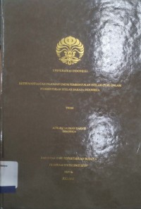 Ketermanfaatan pedoman umum pembentukan istilah (PUPI) dalam pembentukan istilah Bahasa Indonesia