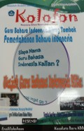 Kolofon: Majalah Buletin Bahasa, Nomor 1, Volume 3, April 2018