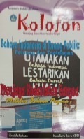Kolofon: Majalah Buletin Bahasa, Nomor 2, Volume 3, Agustus 2018