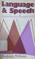 Language and speech: Introductory perspectives
