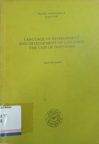 Language of development and development of language: the case of Indonesia