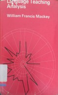 Language teaching analysis
