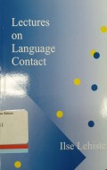 Lectures on language contact