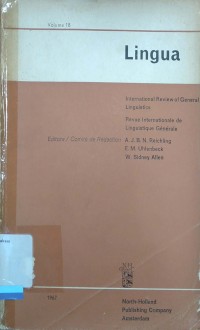 Lingua vol.18 1967