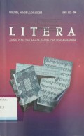 Litera: Jurnal Penelitian Bahasa, Sastra, dan Pengajaran, Volume 4, Nomor 1, Januari 2005