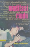 Meditasi rindu: Sajak-sajak pilihan 1980-2008