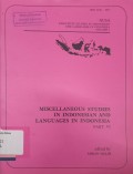Miscellaneous studies of Indonesian and othe language in Indonesia part VI Volume 7, 1979