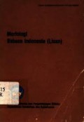 Morfologi Bahasa Indonesia (lisan)