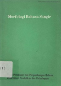 Morfologi bahasa sangir