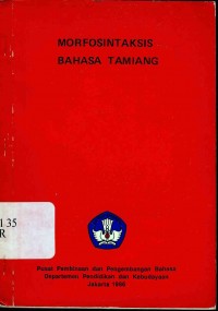 Morfosintaksis bahasa Tamiang