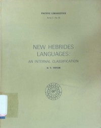 New hebrides languages: an internal classification