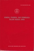 Nomina, promina, dan numeralia dalam bahasa Jawa