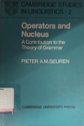 Operators and nucleus : a conttribution to the theory of grammar