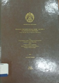 Padanan Preposisi Bahasa Arab ala dan li dalam bahasa Indonesia