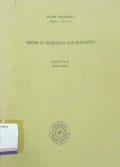 Papers in kosraean and ponapeic