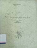Papers in philippine linguistics no. 5