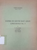 Papers in south east asian linguistics no. 3