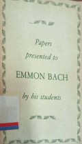 Papers presented to Emmon Bach by His Students