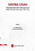 Sastra lisan: Pemahaman dan interpretasi (Pilihan karangan dalam basis 1987-1995)