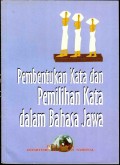 Pembentukan kata dan pemilihan kata dalam bahasa Jawa