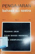 Penagajaran bahasa bahasa dan sastra tahun 1, nomor 4, 1976