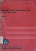 Penelitian bentuk sapaan bahasa Jawa dialek Jawa Timur: Buku 1