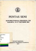 Pentas Seni: Kongres Bahasa Indonesia VIII Jakarta,14 -- 17 2003