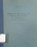 Philippine discourse and paragraph studies in memory of berrty mclachlin