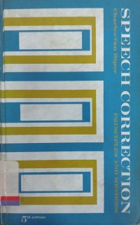 Speech correction: Principles and methods