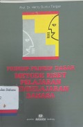 Prinsip-prinsip dasar metode riset pengajaran dan pembelajaran bahasa