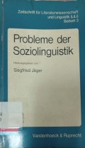 Probleme der soziolinguistik